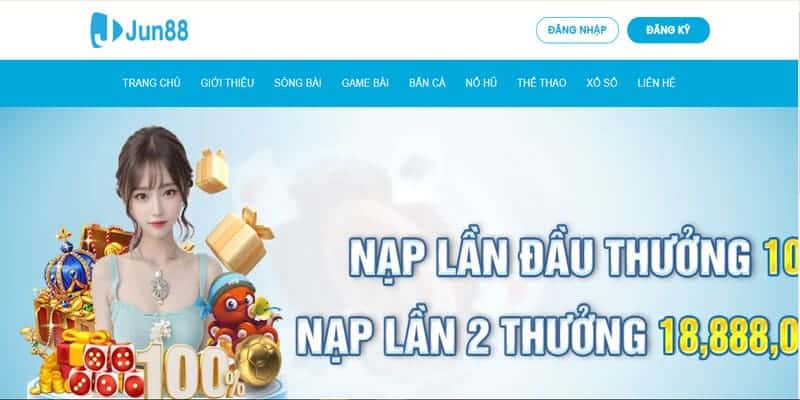 Giao diện an toàn, dễ sử dụng tại casino online Jun88