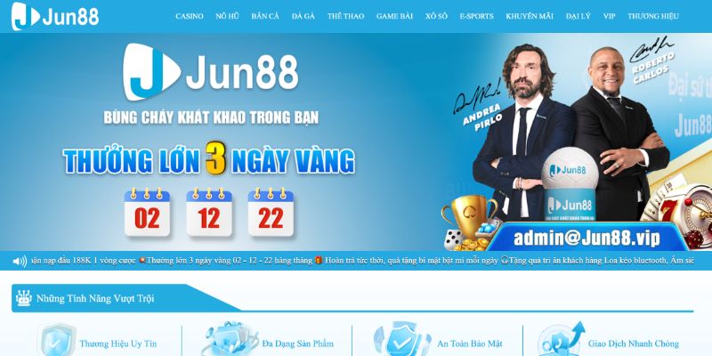 Trang chủ đăng ký Jun88 chính chủ, an toàn