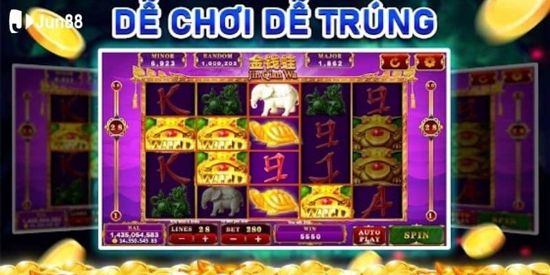 Tỷ lệ nổ hũ cực cao, cơ hội chiến thắng hấp dẫn với trò chơi tại Jun88