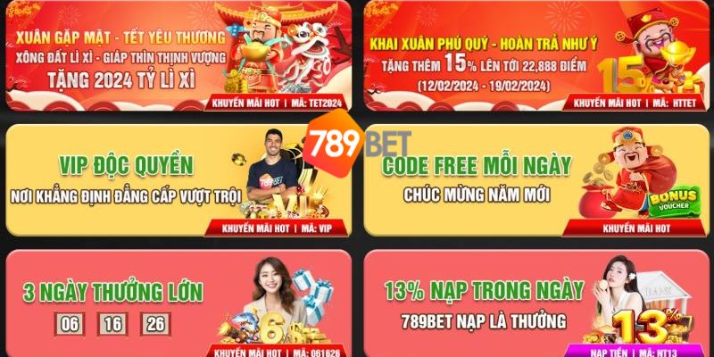 Khám phá những chương trình khuyến mãi hấp dẫn tại 789BET Com